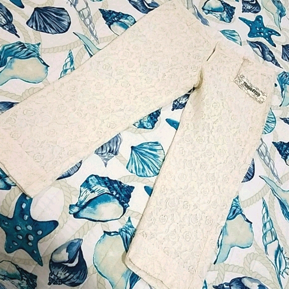 NWT Boho Monoreno Cream Lace 7/8 Ankle Pants Sz L - Picture 5 of 16